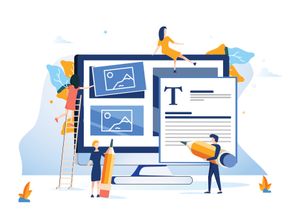 Concept Ux User Experience Development Design Usability Improve software develop company. UI Interface experiment design improve Vector illustration project guide build Web app Computer, responsive.